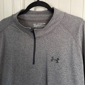 Underarmour Lightweight 1/4 zip! Gray and Black! 4XLT
